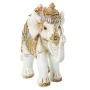 Figura Decorativa Alexandra House Living Blanco Dorado Plástico Elefante 12 x 21 x 27 cm de Alexandra House Living, Coleccion...