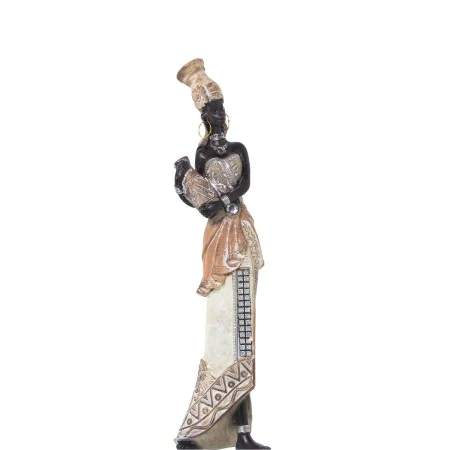 Decorative Figure Alexandra House Living White Golden Acrylic Plastic Melamin African Woman by Alexandra House Living, Collec...