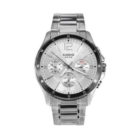 Men's Watch Casio ENTICER GENT Grey Silver (Ø 35 mm) (Ø 43,5 mm) by Casio, Wrist Watches - Ref: S7268254, Price: 105,19 €, Di...