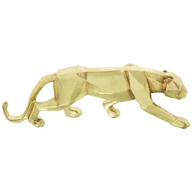 Decorative Figure Alexandra House Living Golden Plastic Panther 10 x 16 x 44 cm by Alexandra House Living, Collectables - Ref...