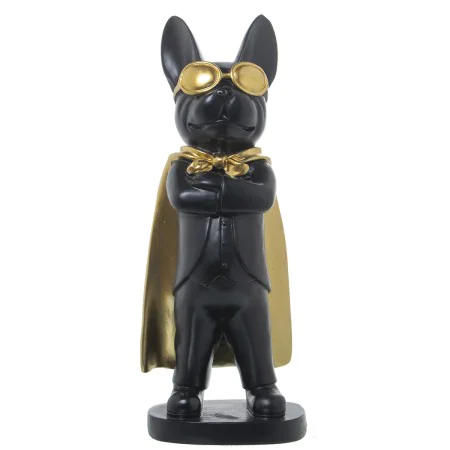 Figurine Décorative Alexandra House Living Noir Doré Plastique Lunettes Chien 12 x 15 x 32 cm de Alexandra House Living, Pièc...