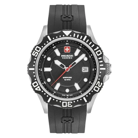 Montre Homme Swiss Military Hanowa SM06-4306.04.007 Noir (Ø 40 mm) de Swiss Military Hanowa, Montres bracelet - Réf : S727125...