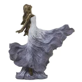 Figurine Décorative Alexandra House Living Blanc Doré Plastique Femme 12 x 24 x 26 cm de Alexandra House Living, Pièces de co...