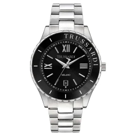 Reloj Hombre Trussardi R2453143010 Negro Plateado de Trussardi, Relojes de pulsera - Ref: S7272652, Precio: 139,08 €, Descuen...