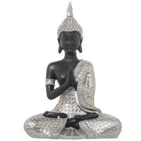 Statua Decorativa Alexandra House Living Marrone Argentato Plastica Buddha 12 x 20 x 27 cm di Alexandra House Living, Oggetti...