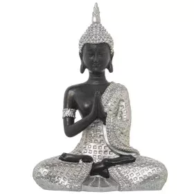 Deko-Figur Alexandra House Living Braun Silberfarben Kunststoff Buddha 12 x 20 x 27 cm von Alexandra House Living, Sammlerstü...