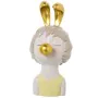 Bust Alexandra House Living Yellow Plastic Ears Chewing gum 15 x 15 x 27 cm by Alexandra House Living, Sculptures - Ref: D162...