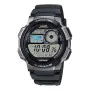 Relógio masculino Casio WORLD TIME ILLUMINATOR Preto (Ø 43 mm) de Casio, Relógios com braselete - Ref: S7273600, Preço: 60,74...