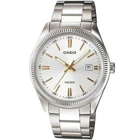 Relógio masculino Casio DATE - SILVER, GOLD INDEXES (Ø 39 mm) de Casio, Relógios com braselete - Ref: S7273768, Preço: 78,59 ...