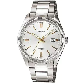 Montre Homme Casio DATE - SILVER, GOLD INDEXES (Ø 39 mm) de Casio, Montres bracelet - Réf : S7273768, Prix : 80,16 €, Remise : %