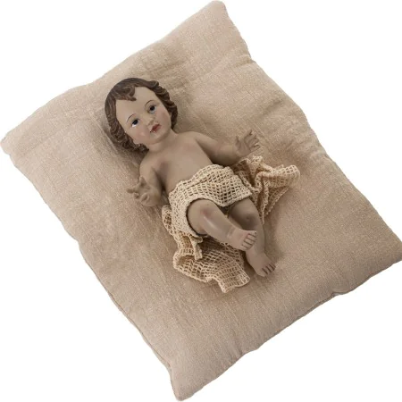 Figura Decorativa Alexandra House Living Bege Plástico Menino Jesus 12 x 18 x 26 cm Almofada de Alexandra House Living, Colec...