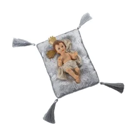 Figura Decorativa Alexandra House Living Prateado Plástico 12 x 15 x 23 cm Almofada Menino Jesus de Alexandra House Living, N...