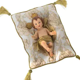 Figurine Décorative Alexandra House Living Plastique Doré Bébé Jésus 16 x 17 x 28 cm Coussin de Alexandra House Living, Pièce...