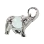 Figura Decorativa Alexandra House Living Prateado Cerâmica Elefante 20 x 9 x 18 cm de Alexandra House Living, Colecionáveis -...