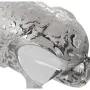 Statua Decorativa Alexandra House Living Bianco Ceramica Elefante Argentato 9 x 19 x 16 cm di Alexandra House Living, Oggetti...