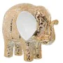 Figura Decorativa Alexandra House Living Branco Cerâmica Elefante Dourado 9 x 19 x 16 cm de Alexandra House Living, Colecioná...