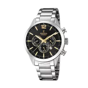 Relógio masculino Festina F20343/4 Preto Prateado de Festina, Relógios com braselete - Ref: S7274832, Preço: 141,28 €, Descon...