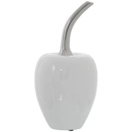 Statua Decorativa Alexandra House Living Bianco Argentato Ceramica Ciliegie 12 x 24 cm di Alexandra House Living, Oggetti da ...