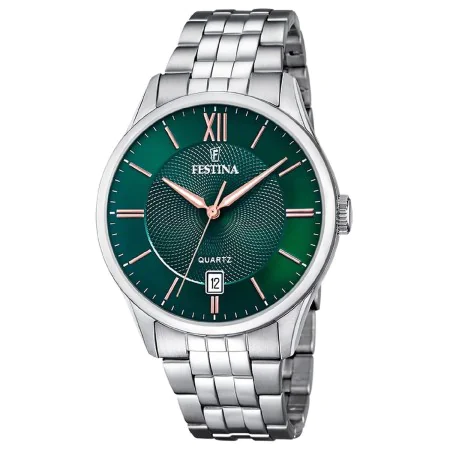 Men's Watch Festina F20425/7 Green Silver by Festina, Wrist Watches - Ref: S7275127, Price: 109,77 €, Discount: %