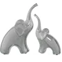 Conjunto de Figuras Alexandra House Living Prateado Cerâmica Elefante 19 x 8 x 26 + 15 x 7 x 21 cm (2 Peças) de Alexandra Hou...