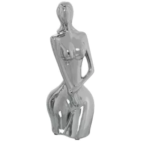 Figura Decorativa Alexandra House Living Prateado Cerâmica Mulher 10 x 11 x 29 cm de Alexandra House Living, Colecionáveis - ...