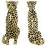 Deko-Figur Alexandra House Living Schwarz Gold Kunststoff Leopard 12 x 22 x 27 cm von Alexandra House Living, Sammlerstücke -...