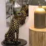 Deko-Figur Alexandra House Living Schwarz Gold Kunststoff Leopard 33 x 39 x 45 cm von Alexandra House Living, Sammlerstücke -...