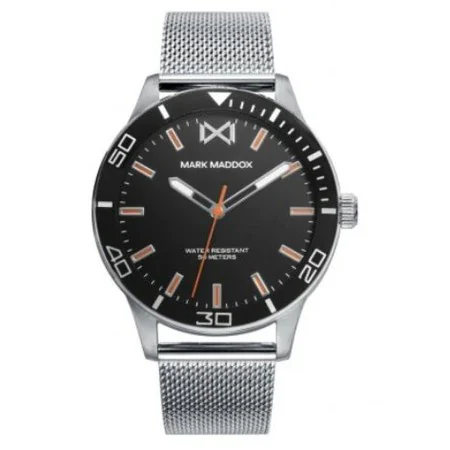 Reloj Hombre Mark Maddox HM7146-57 Negro Plateado (Ø 40 mm) de Mark Maddox, Relojes de pulsera - Ref: S7277900, Precio: 79,44...