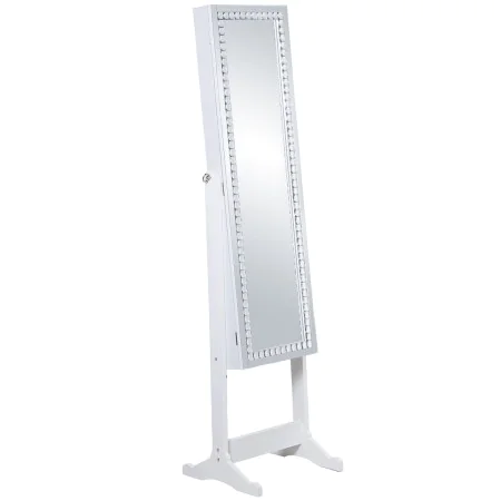 Free standing mirror Alexandra House Living White 46 x 36 x 158 cm Rectangular by Alexandra House Living, Floor Mirrors - Ref...