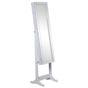 Free standing mirror Alexandra House Living White 46 x 36 x 158 cm Rectangular by Alexandra House Living, Floor Mirrors - Ref...