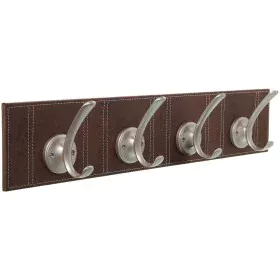 Wall mounted coat hanger Alexandra House Living Brown Leather 60 x 9 x 12 cm by Alexandra House Living, Wall Coat Racks - Ref...