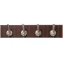 Appendiabiti da parete Alexandra House Living Marrone Pelle 60 x 9 x 12 cm di Alexandra House Living, Appendiabiti a parete -...