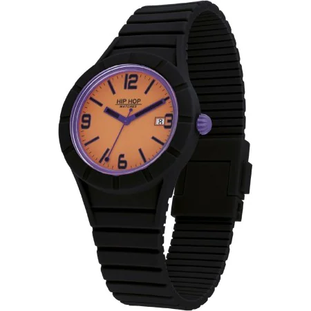 Montre Homme Hip Hop HWU1082 Noir Orange de Hip Hop, Montres bracelet - Réf : S7280167, Prix : 64,55 €, Remise : %