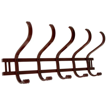 Wall mounted coat hanger Alexandra House Living Walnut Wood 72 x 21 x 30 cm by Alexandra House Living, Wall Coat Racks - Ref:...