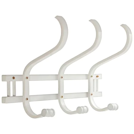 Wall mounted coat hanger Alexandra House Living White Wood 45 x 21 x 30 cm by Alexandra House Living, Wall Coat Racks - Ref: ...