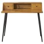 Bureau avec Tiroirs Alexandra House Living Naturel Métal 100 x 57 x 93 cm de Alexandra House Living, Bureaux et tables d'ordi...