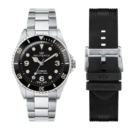 Relógio masculino Philip Watch R8223216008 Preto Prateado de Philip Watch, Relógios com braselete - Ref: S7284220, Preço: 883...