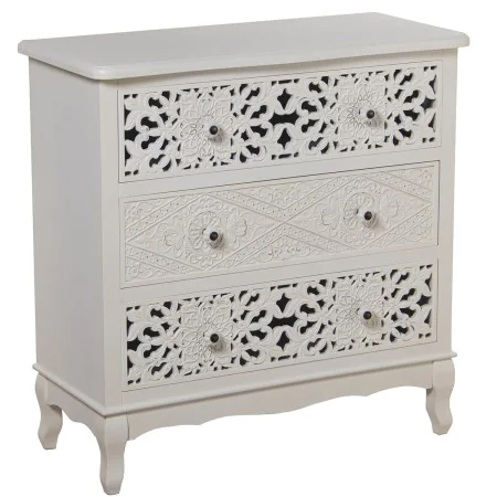 Cassettiera Alexandra House Living Bianco Legno 75 x 34 x 76 cm di Alexandra House Living, Comò e cassettiere - Rif: D1624647...