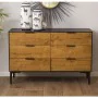 Chest of drawers Alexandra House Living Wood Metal 114 x 40 x 74 cm by Alexandra House Living, Chest of Drawers - Ref: D16246...