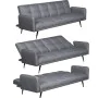 Sofabed Alexandra House Living Grey 193 x 83 x 75 cm by Alexandra House Living, Sofas & Couches - Ref: D1624872, Price: 334,7...