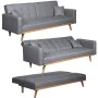 Schlafsofa Alexandra House Living Grau 216 x 81 x 87 cm von Alexandra House Living, Sofas - Ref: D1624876, Preis: 571,64 €, R...