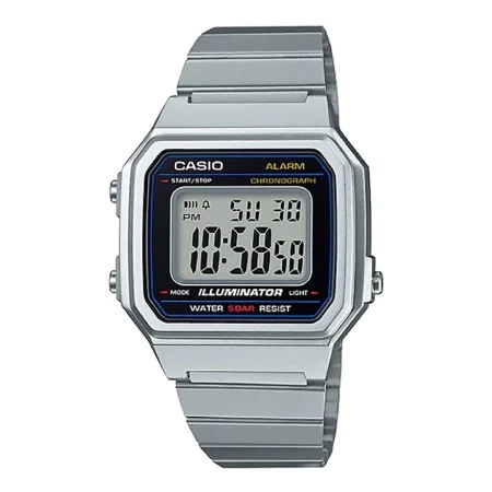 Montre Unisexe Casio B650WD-1AEF Noir Argenté (Ø 41 mm) de Casio, Montres bracelet - Réf : S7289250, Prix : 56,93 €, Remise : %