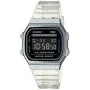 Reloj Unisex Casio VINTAGE COLLECTION - TRANSPARENT BAND - BLACK Negro Plateado (Ø 36 mm) de Casio, Relojes de pulsera - Ref:...