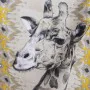 Chemin de Table Alexandra House Living Jaune Gris Textile 180 x 30 cm Velours Girafe de Alexandra House Living, Chemin de tab...