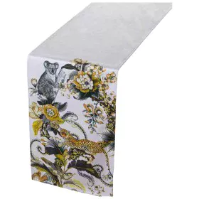 Table Runner Alexandra House Living Yellow Textile 180 x 30 cm Velvet Jungle by Alexandra House Living, Table Runners - Ref: ...