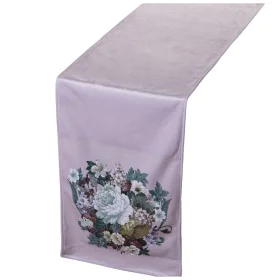 Chemin de Table Alexandra House Living Violet Textile 180 x 30 cm Fleurs Velours de Alexandra House Living, Chemin de table -...