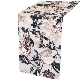 Chemin de Table Alexandra House Living Gris Textile 33 x 180 cm Coton Floral de Alexandra House Living, Chemin de table - Réf...