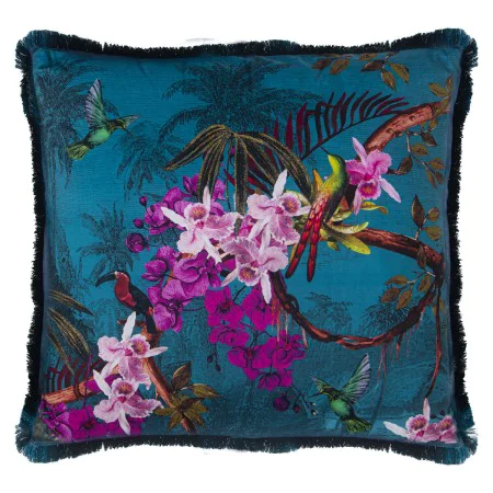 Cushion Alexandra House Living Velvet Textile 45 x 45 cm by Alexandra House Living, Cushions - Ref: D1625990, Price: 23,01 €,...