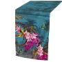 Caminho de Mesa Alexandra House Living Azul Têxtil 33 x 180 cm Algodão Floral de Alexandra House Living, Caminhos de mesa - R...