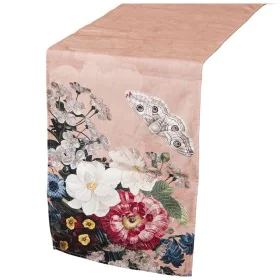 Table Runner Alexandra House Living Pink Textile 33 x 180 cm Cotton Floral by Alexandra House Living, Table Runners - Ref: D1...